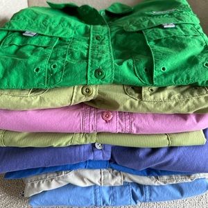 Ladies Columbia long sleeve blouses (bundle of 8) medium